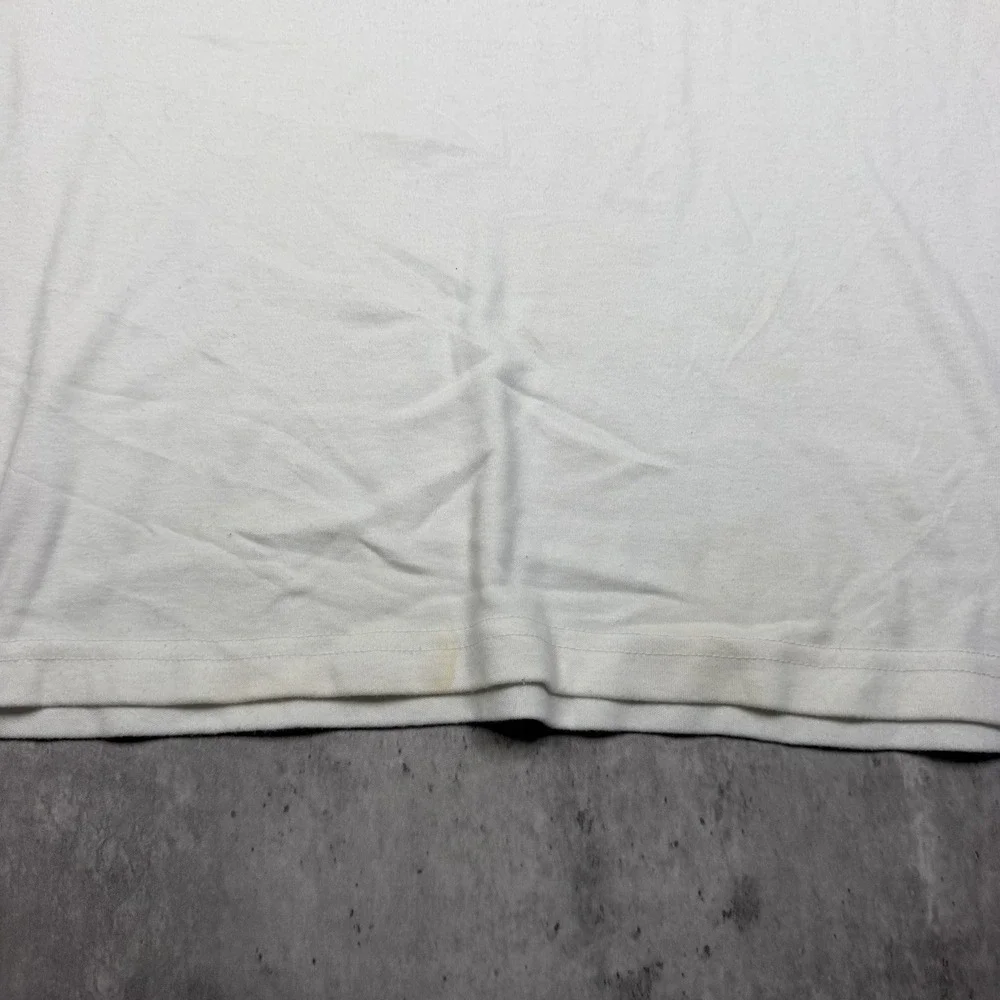 Vintage Flag of Azerbaijan White T-Shirt Size XL Success Made In USA Two Sided